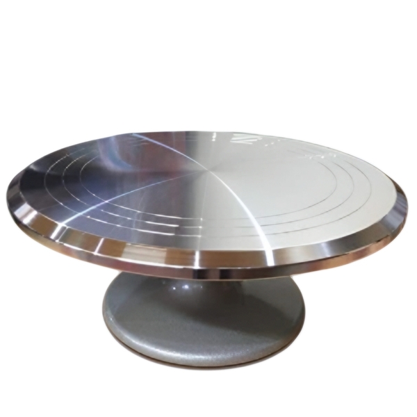 Dụng Cụ - Bàn Xoay Inox 29cm cao 12cm