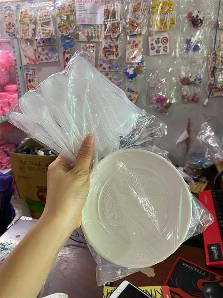 Dụng Cụ TSN - Dĩa Nhựa - Trắng 14cm