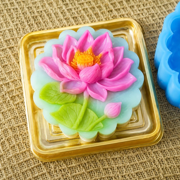 Khuôn Silicon - TT Hoa Trung Thu - 9cm - Mẫu 21