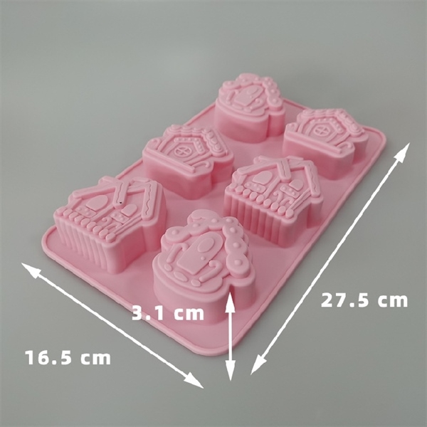 Khuôn Silicon - Ngôi Nhà - Vĩ 6 Nhà