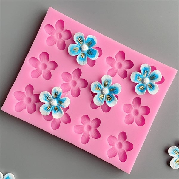 Khuôn Silicon - Hoa Mai Đào Nằm - 2.8cm - 12c - CN