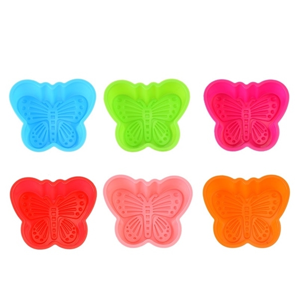 [10 cup] Khuôn Silicon - Cup Set 7cm - M10 - Bướm 7.8cm