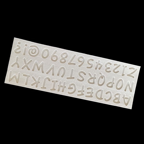 Khuôn Silicon - Chữ Số - 4cm - Nét Nghiêng