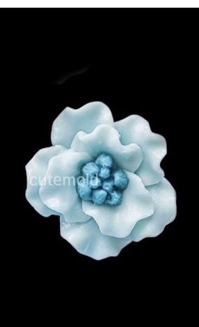 Khuôn Silicon - Hoa Mẫu Đơn 4.7cm Hoa Trung