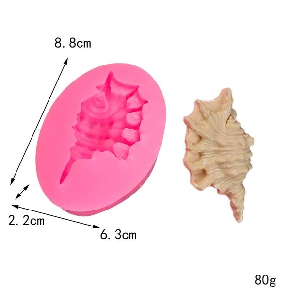 Khuôn Silicon - Sinh Vật Biển TH - Ốc Biển 7.5cm