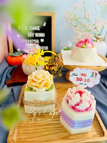 Khuôn Silicon - Chậu Cây - Vuông 8cm