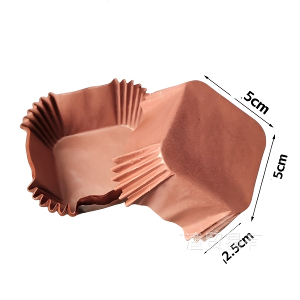 Giấy Lót Vuông Màu Nâu 5.3cm 100 Lót