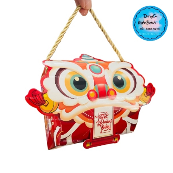 Hộp Giấy - Bánh Trung Thu Quai Xách - 1 Bánh - 1B02