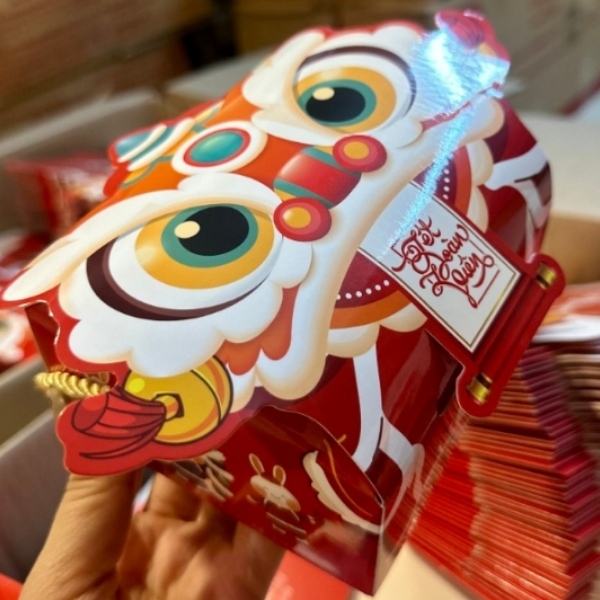 Hộp Giấy - Bánh Trung Thu Quai Xách - 1 Bánh - 1B02