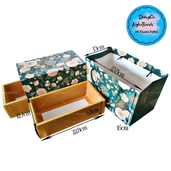 Hộp Giấy - Bánh Trung Thu Quai Xách - 4 Bánh - 4N06