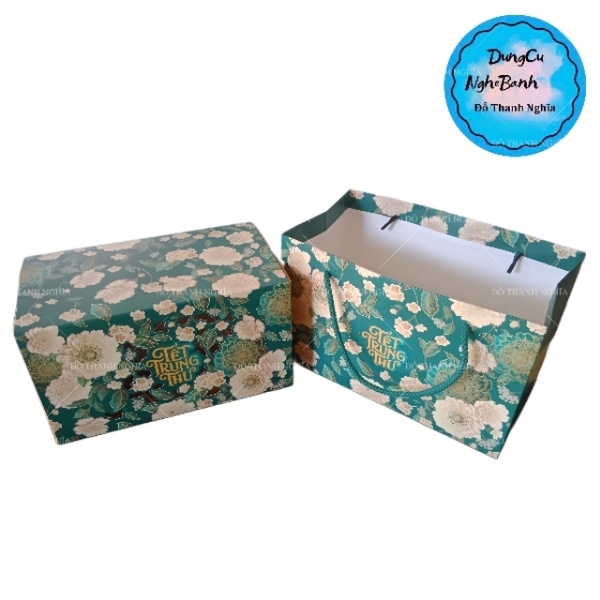 Hộp Giấy - Bánh Trung Thu Quai Xách - 4 Bánh - 4N06