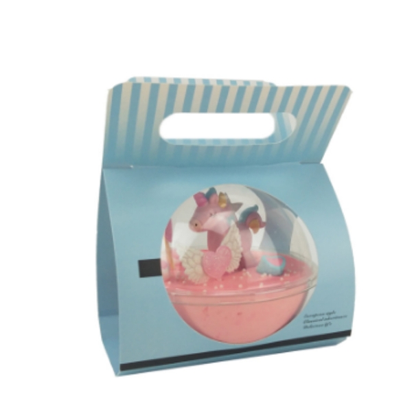 Hộp Nhựa - Cầu - Quai Xách Giấy - 600ml - XANH