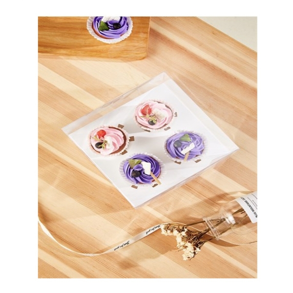 Hộp Nhựa - Cup Cake Gấp - 2 Bánh