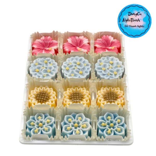 Hộp Nhựa Đế Trắng 12 Ngăn - 12 Ô