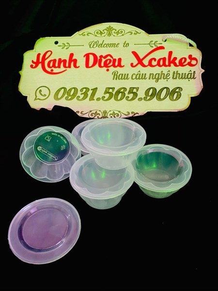 Hộp Nhựa - Mai Bánh Flan 90ml - Set 50