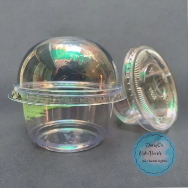 Hộp Nhựa PET - Cầu - Nắp Cầu 200ml