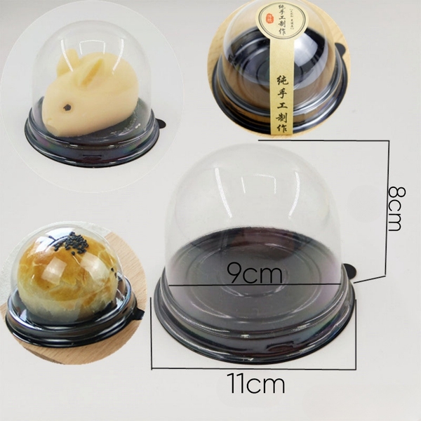 Hộp Nhựa - Tròn B1085R Nắp Mô - 9cm Cao 8cm