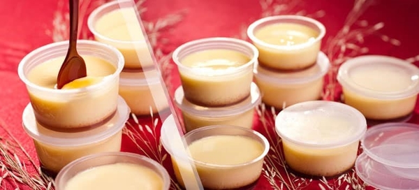 Hộp Nhựa - Tròn Bánh Flan Thường 65ml - Set 50
