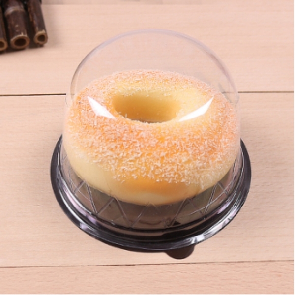 Hộp Nhựa - Tròn F057 - 10cm Cao 9cm - Đế Đen