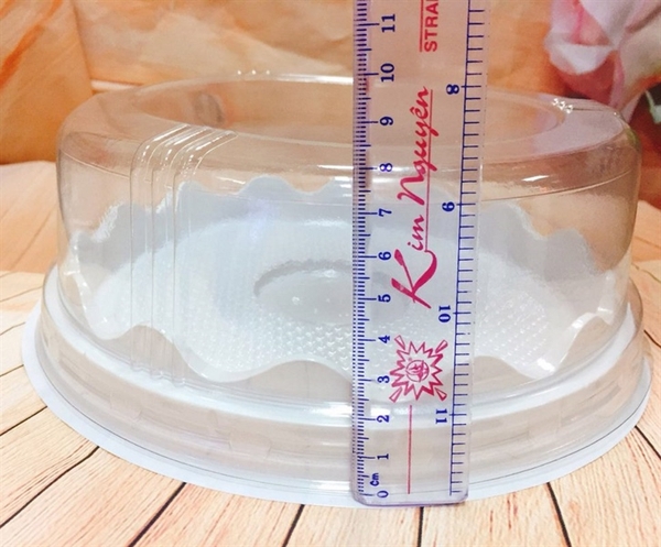 Hộp Nhựa - Tròn H47 - 19cm Cao 8cm - Nắp Thấp