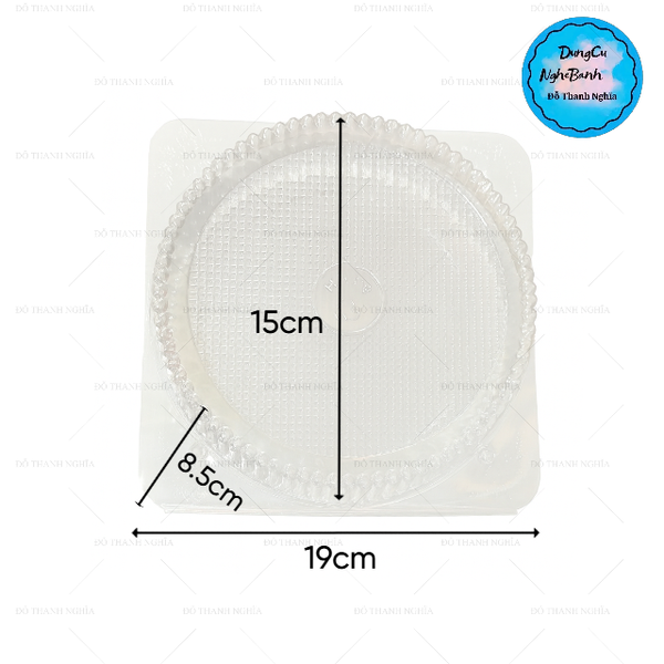 Hộp Nhựa - Tròn Nắp Gập H26 - 16cm H8cm
