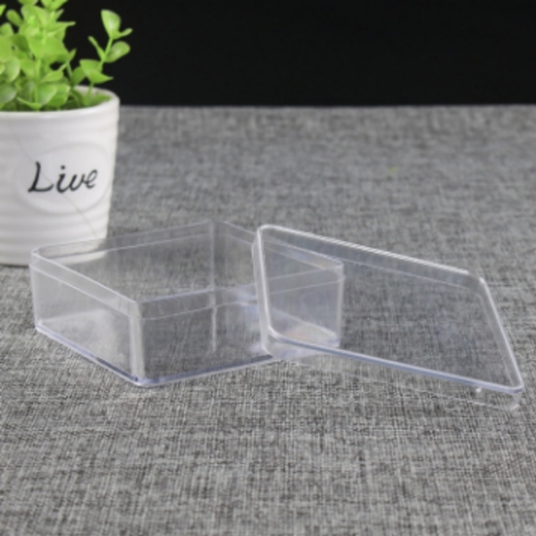 Hộp Nhựa - Vuông 14.7x4.7cm - Mika Cứng Giòn