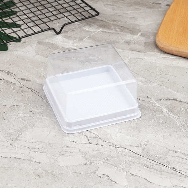 Hộp Nhựa - Vuông XY11 Đế Trắng - 11x11cm Cao 5.5cm H666