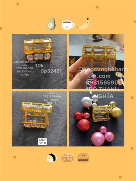 Hộp - Rương Quà Nhựa - PKD - Rương Vàng