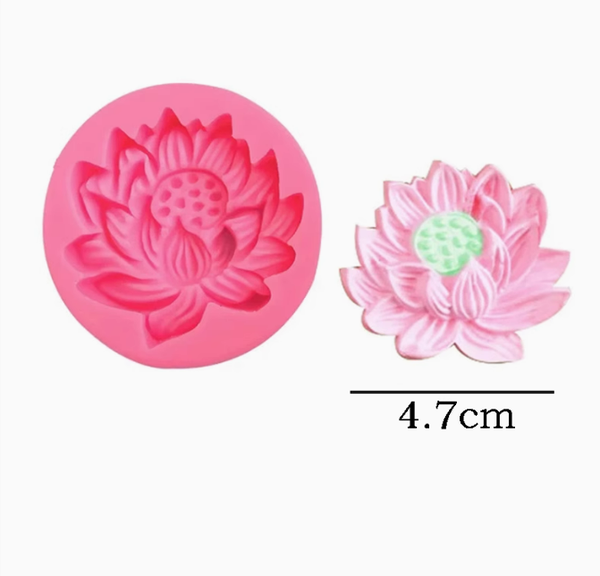 Khuôn Silicon - Mặt Ép Hoa Sen - 5cm