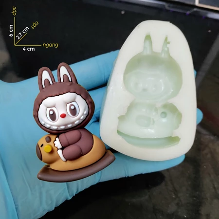 Khuôn Silicon - Labubu Nhỏ - Cưỡi Capybara