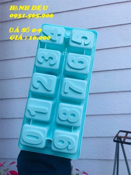 Khay Đá Nhựa CH - KD06 - TH 10c - Số 0-9 Đế Vuông