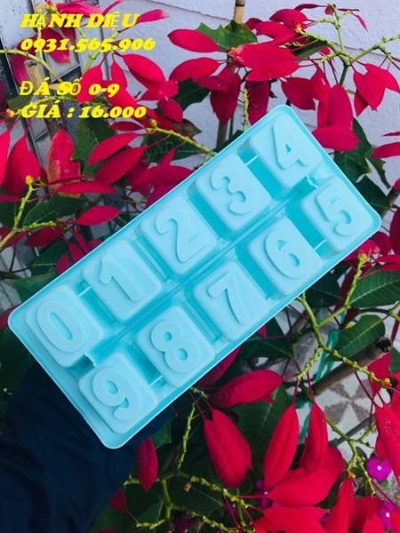 Khay Đá Nhựa CH - KD06 - TH 10c - Số 0-9 Đế Vuông