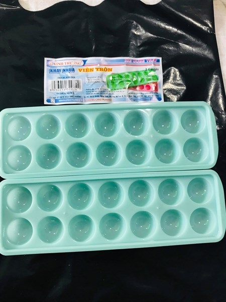 Khay Đá Nhựa VT - KD15 - 14c Mochi 2 Mảnh