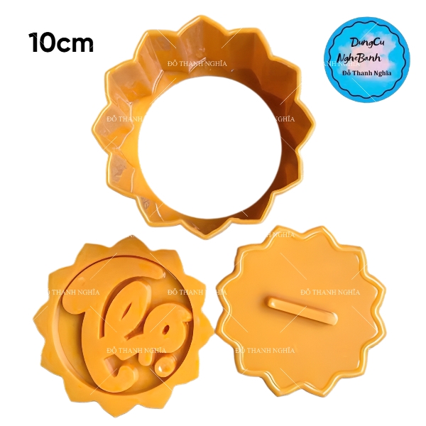 Khuôn Ấn Xôi - Cánh Sen Tròn - Chữ Thọ Việt VT - 10cm