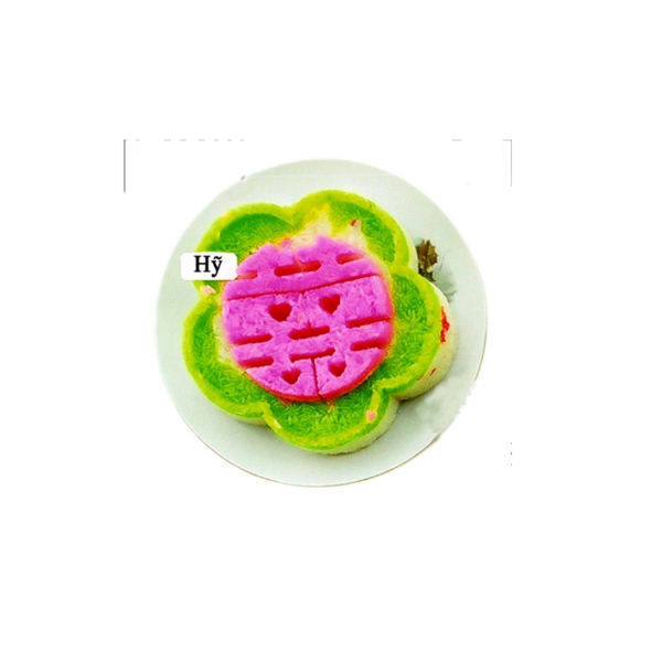 Khuôn Ấn Xôi - Mai 5 Cánh NL - 16cm - Song Hỷ - Hán