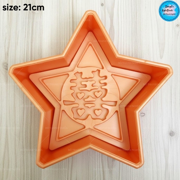 Khuôn Ấn Xôi - Ngôi Sao NL - 21cm - Song Hỷ - Hán