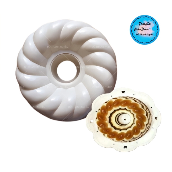 Khuôn Cơm Nhựa - Xôi - Thạch 18-21cm - CN05 - Xoắn Xao Xuyến