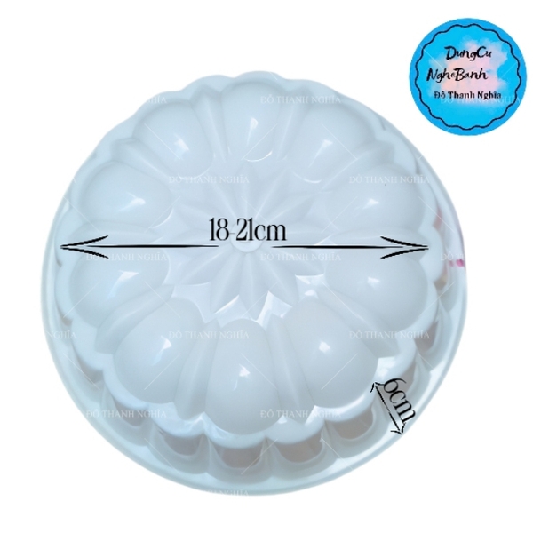 Khuôn Cơm Nhựa - Xôi - Thạch 18-21cm - CN08 - Mai Chấm Tia Nhỏ