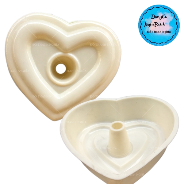 Khuôn Cơm Nhựa - Xôi - Thạch 18-21cm - CN09 - Tim Lỗ