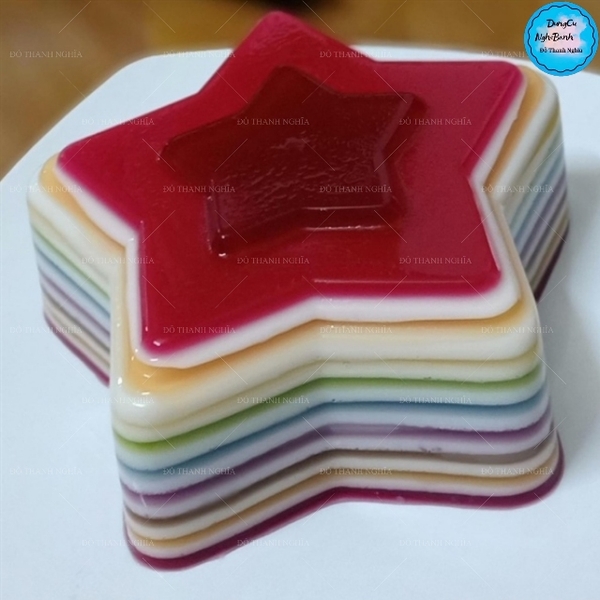 Khuôn Cơm Nhựa - Xôi - Thạch 18-21cm - CN10 - Sao 5 Cánh