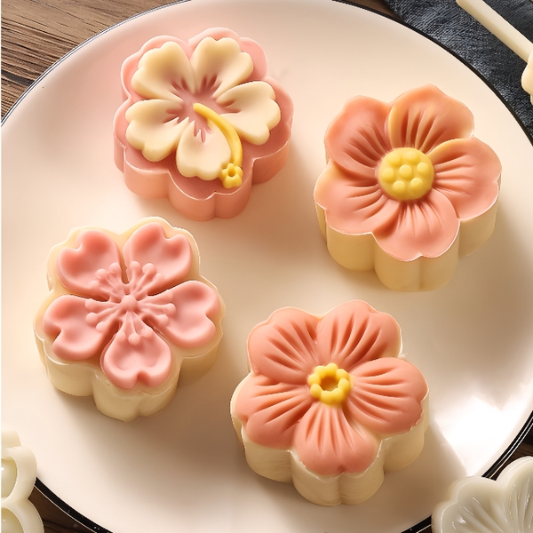 Khuôn Lò Xo TT - Hoa Mai 50g - 4 Mặt 5cm