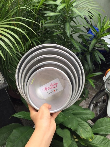 Bộ 4 Khuôn Nhôm - CAO 15cm - Tròn 14-20cm