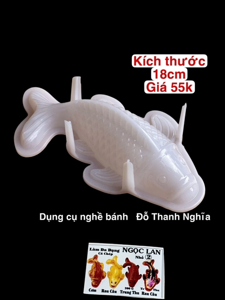Khuôn Nhựa Cứng NL - Cá Chép - 24cm