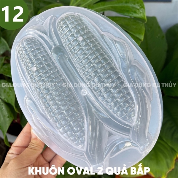 Khuôn Nhựa Cứng VT - 20cm - M12 - Oval 2c Bắp