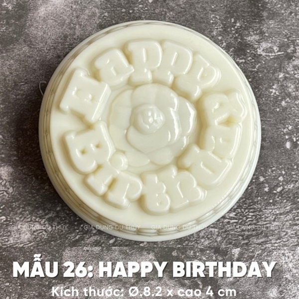 Khuôn Nhựa RCVT - RT26 - Happy Birthday Hoa Hồng