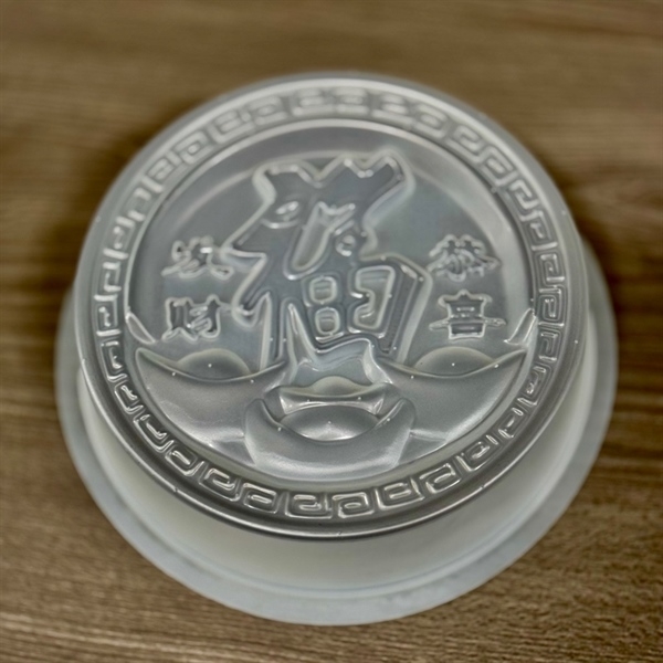 Khuôn Nhựa Vía Thần Tài Tròn - 10.5cm Cao 4.5cm
