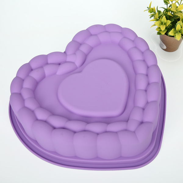 Khuôn Silicon - Đế - Tim Mâm Cúng - Tim Viền 30cm