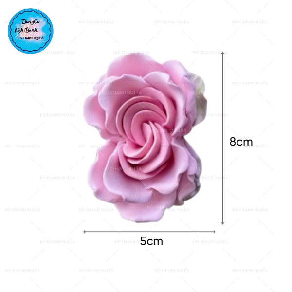 Khuôn Silicon - Hoa Hồng Xoắn - 8cm