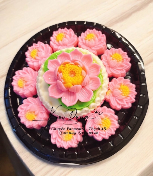 Khuôn Silicon - Hoa Sen Thái Nở - Hoa Sen 9cm Mã B