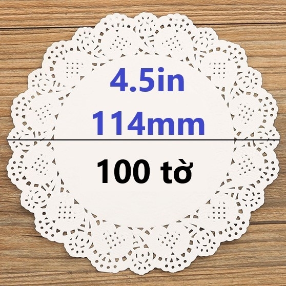 Lót Giấy Ren - Tròn - Túi 100 tờ